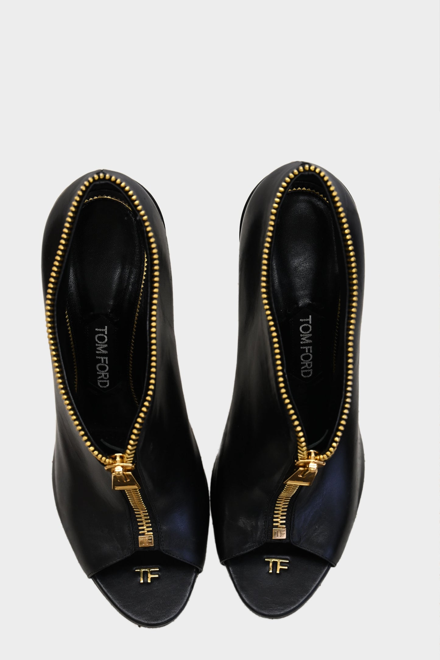 Tom Ford Leather Zipper Heels