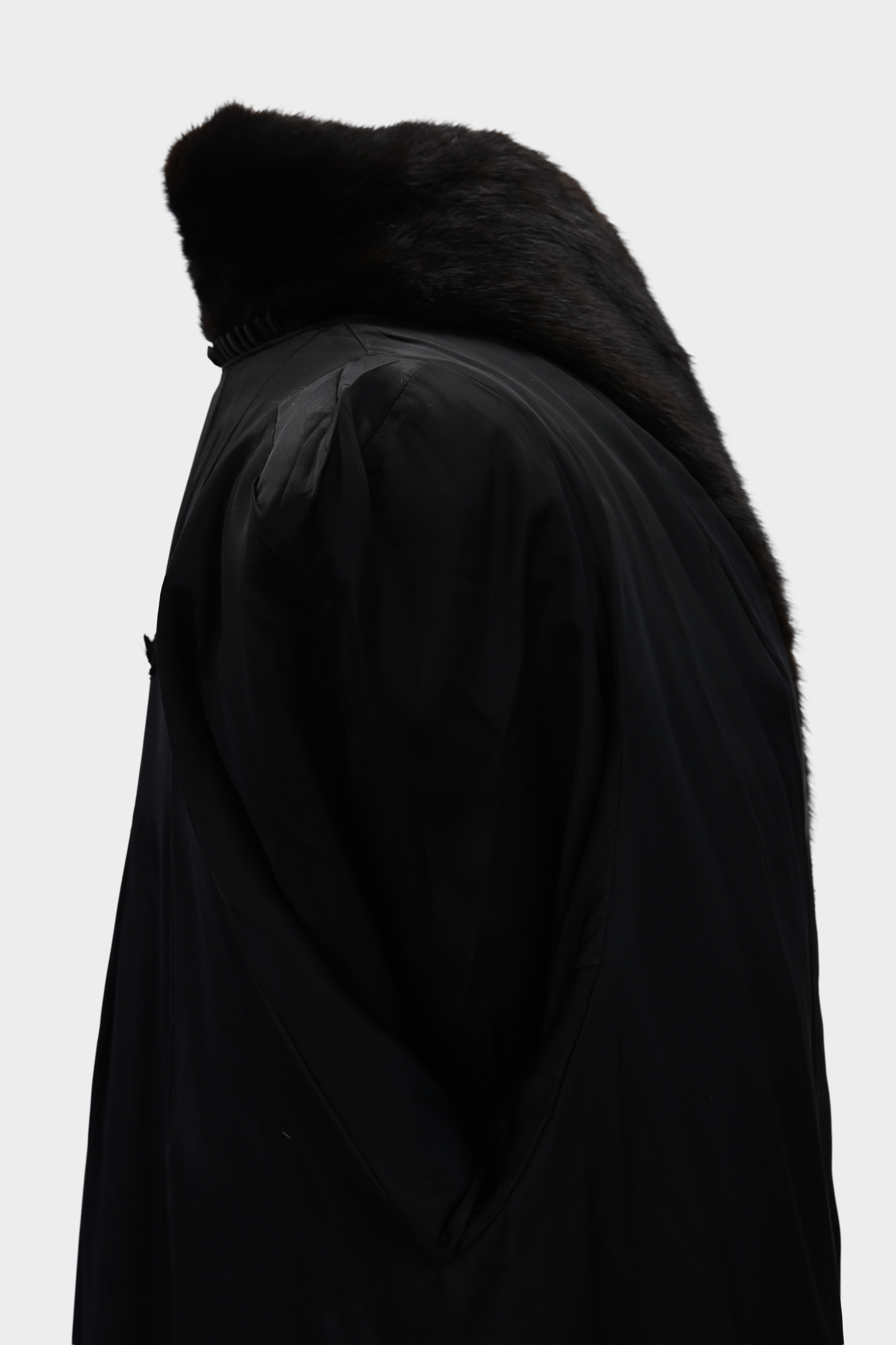 Two Tone Mink Fur Coat
