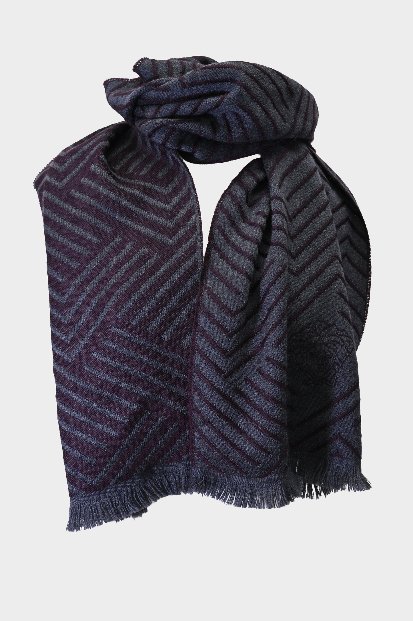 Versace Wool Shawl Scarf