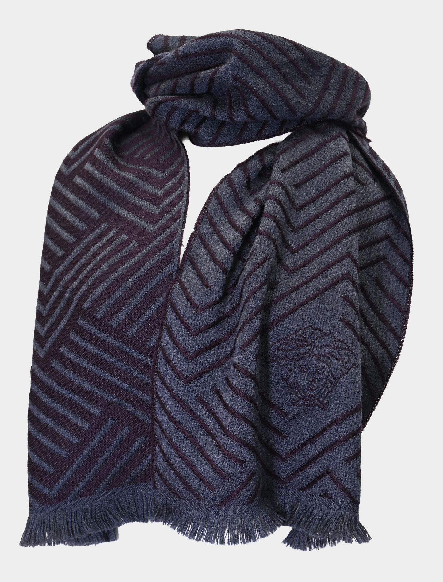 Versace Wool Shawl Scarf
