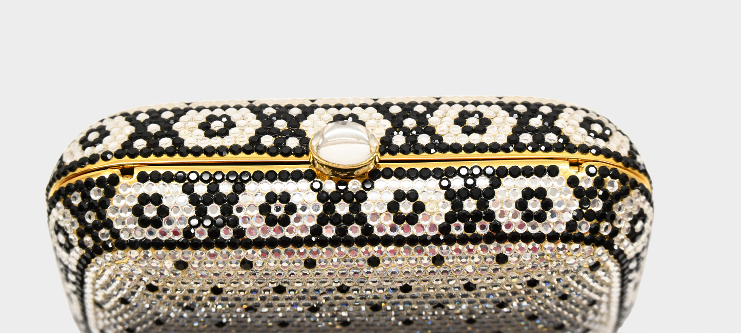 Crystal Minaudière Clutch