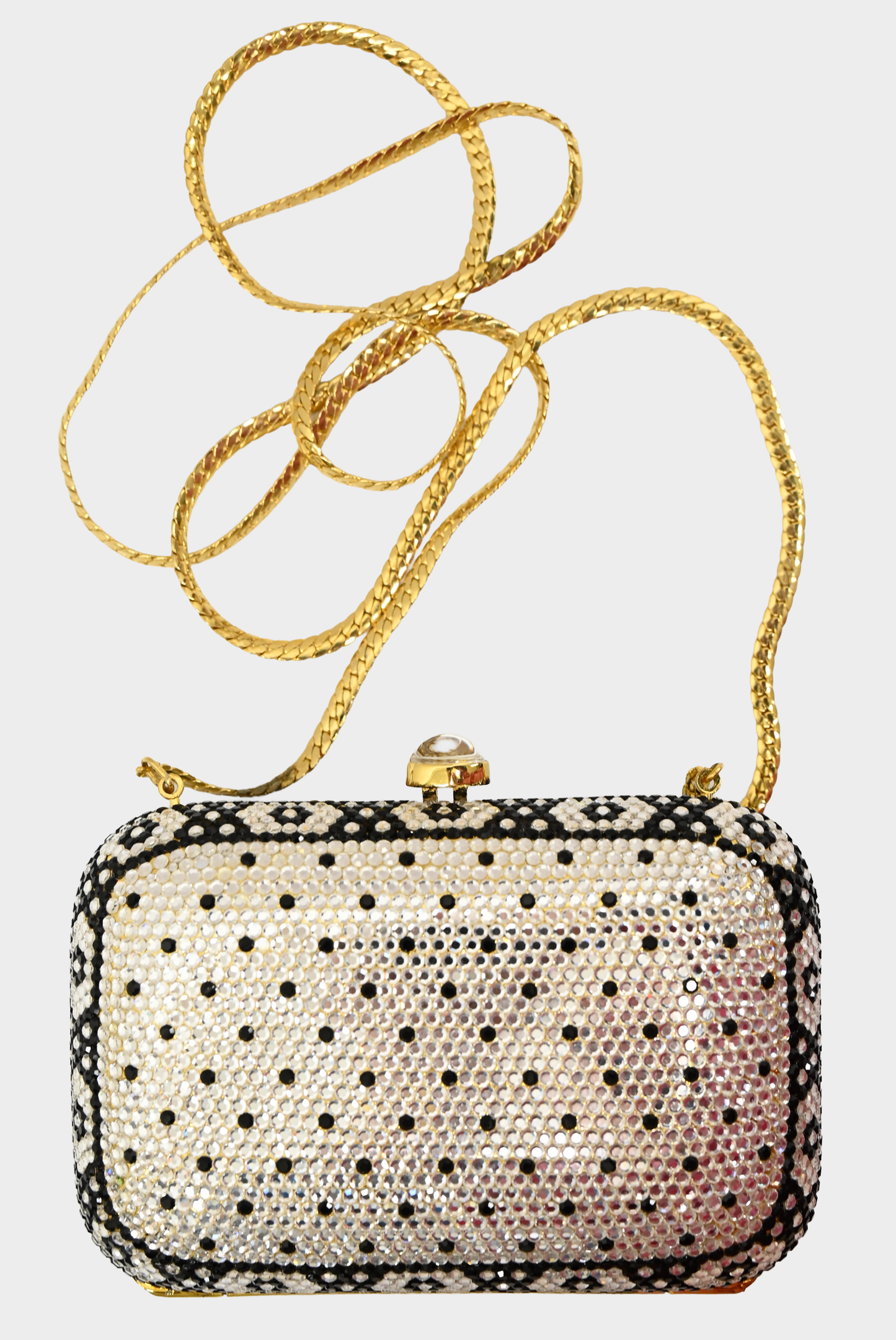 Crystal Minaudière Clutch