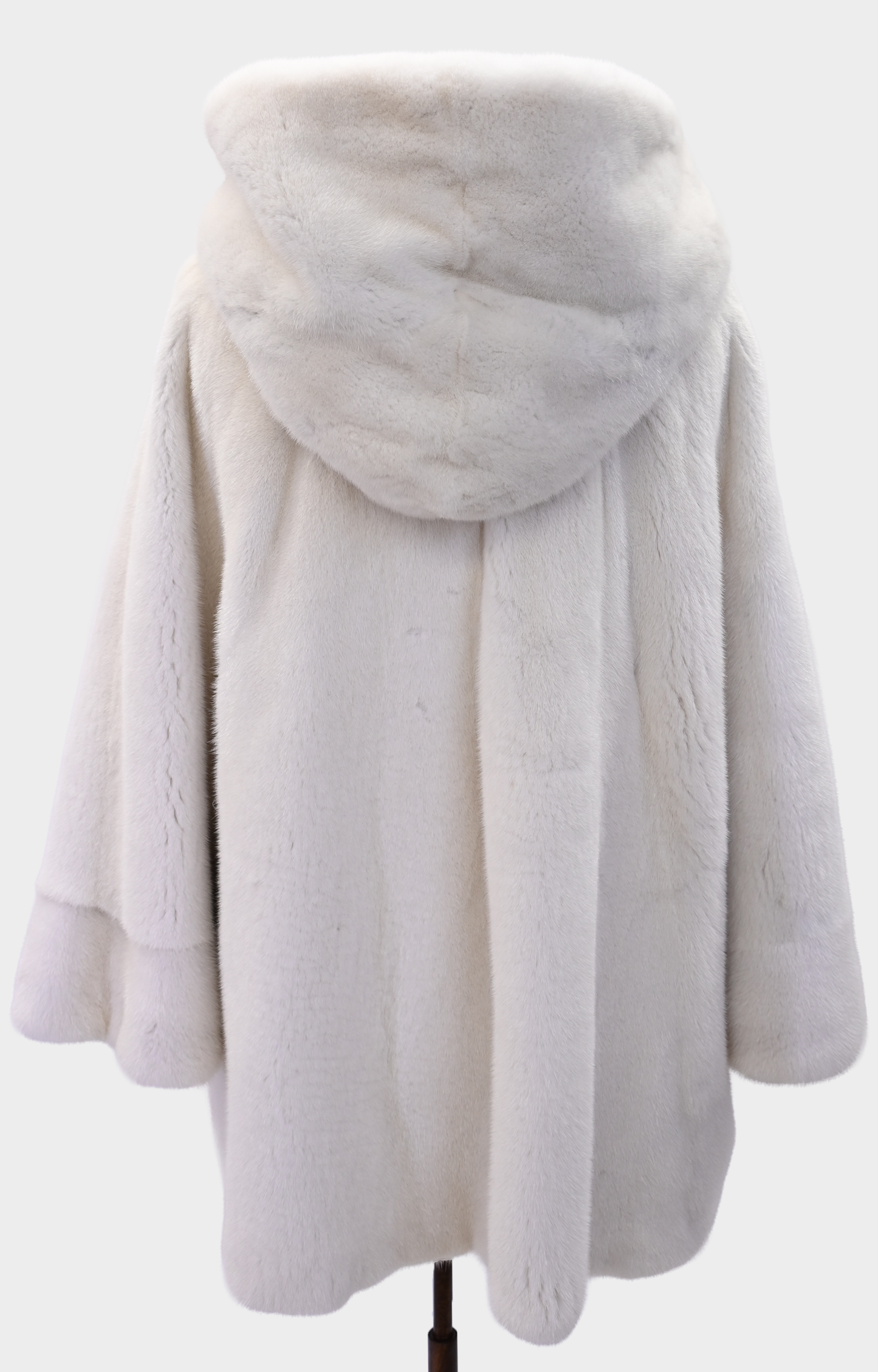American Legend White Mink Cape Poncho