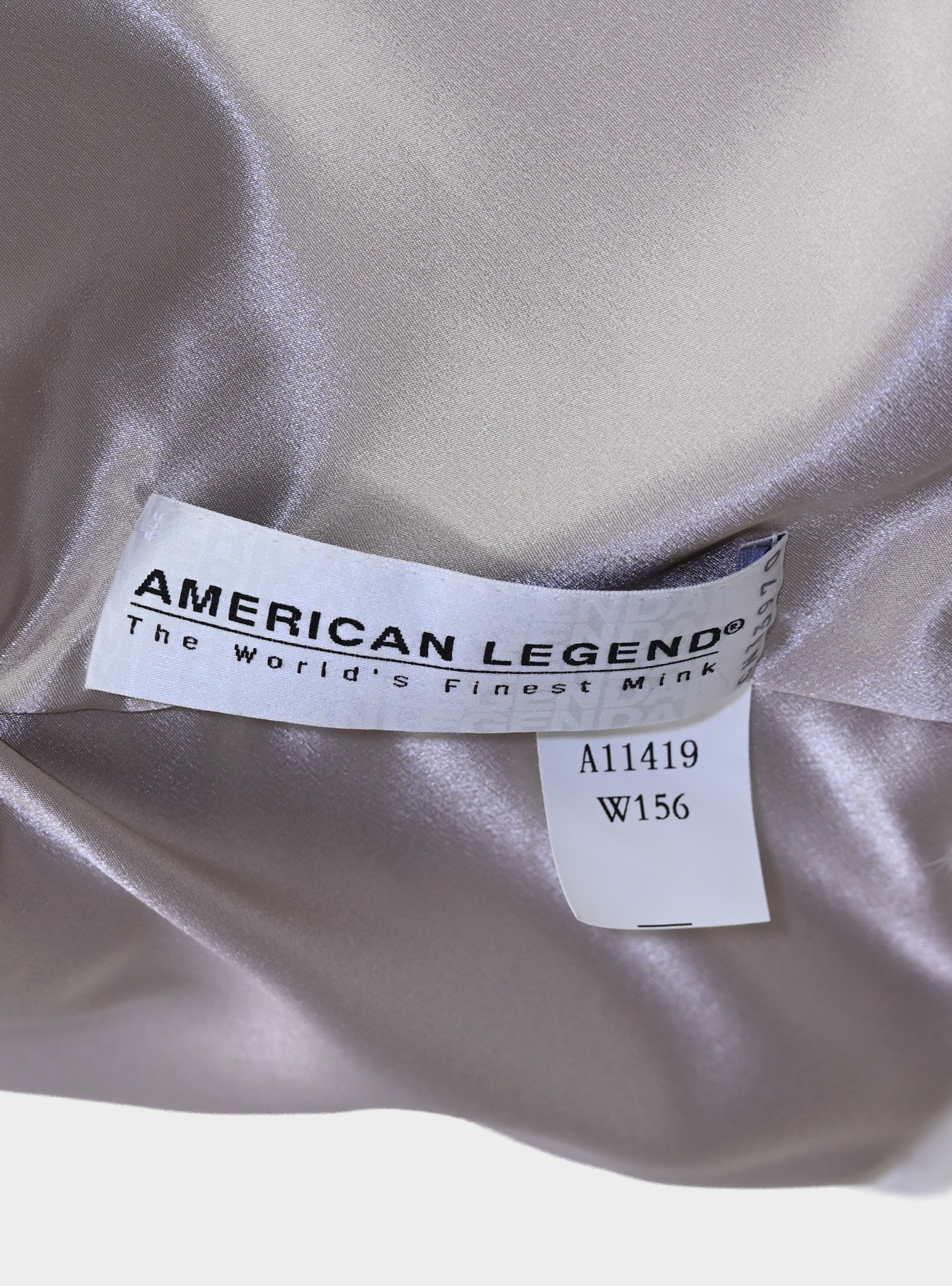 American Legend White Mink Cape Poncho