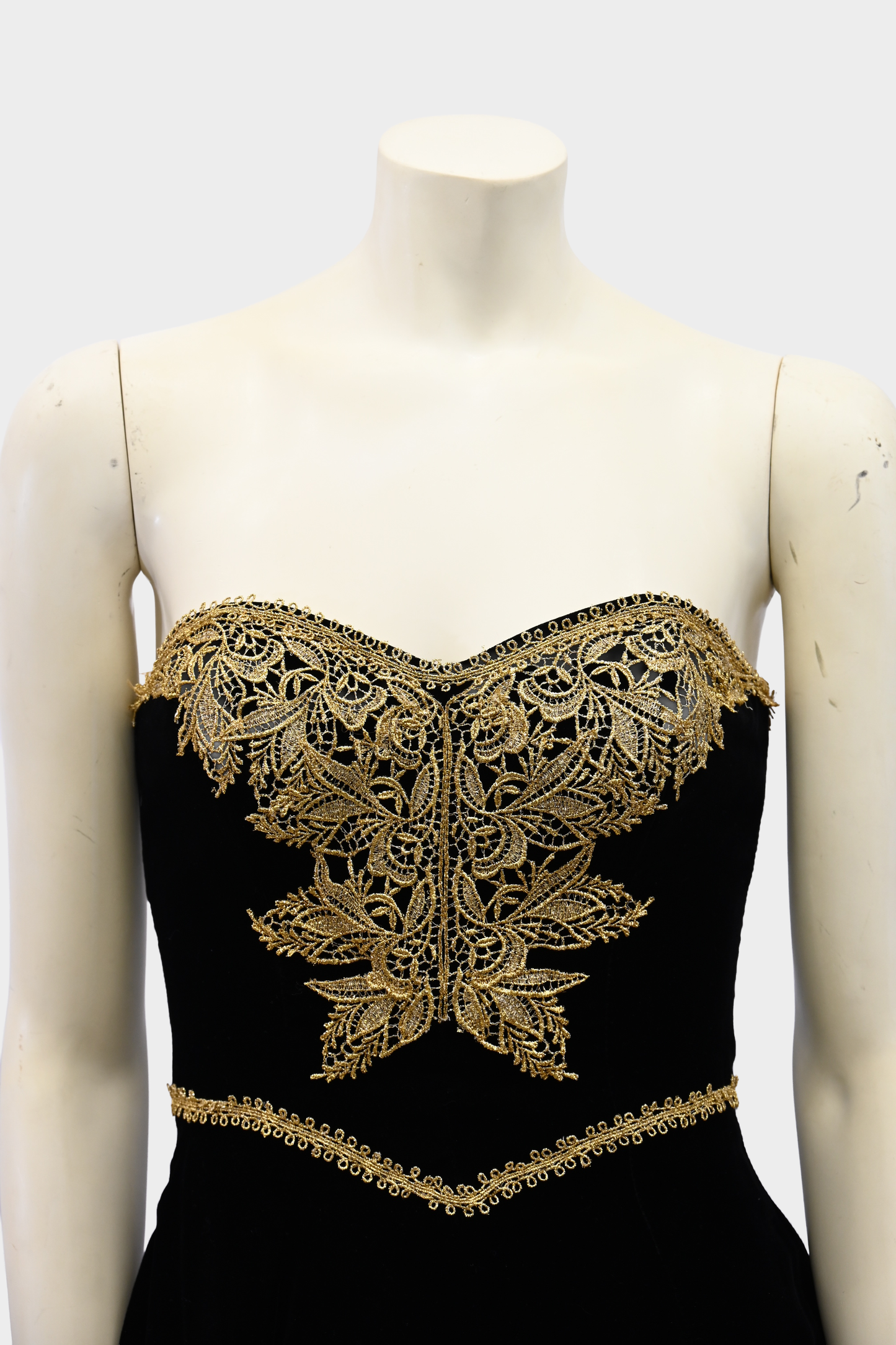 Victor Costa Velvet Evening Gown Vintage