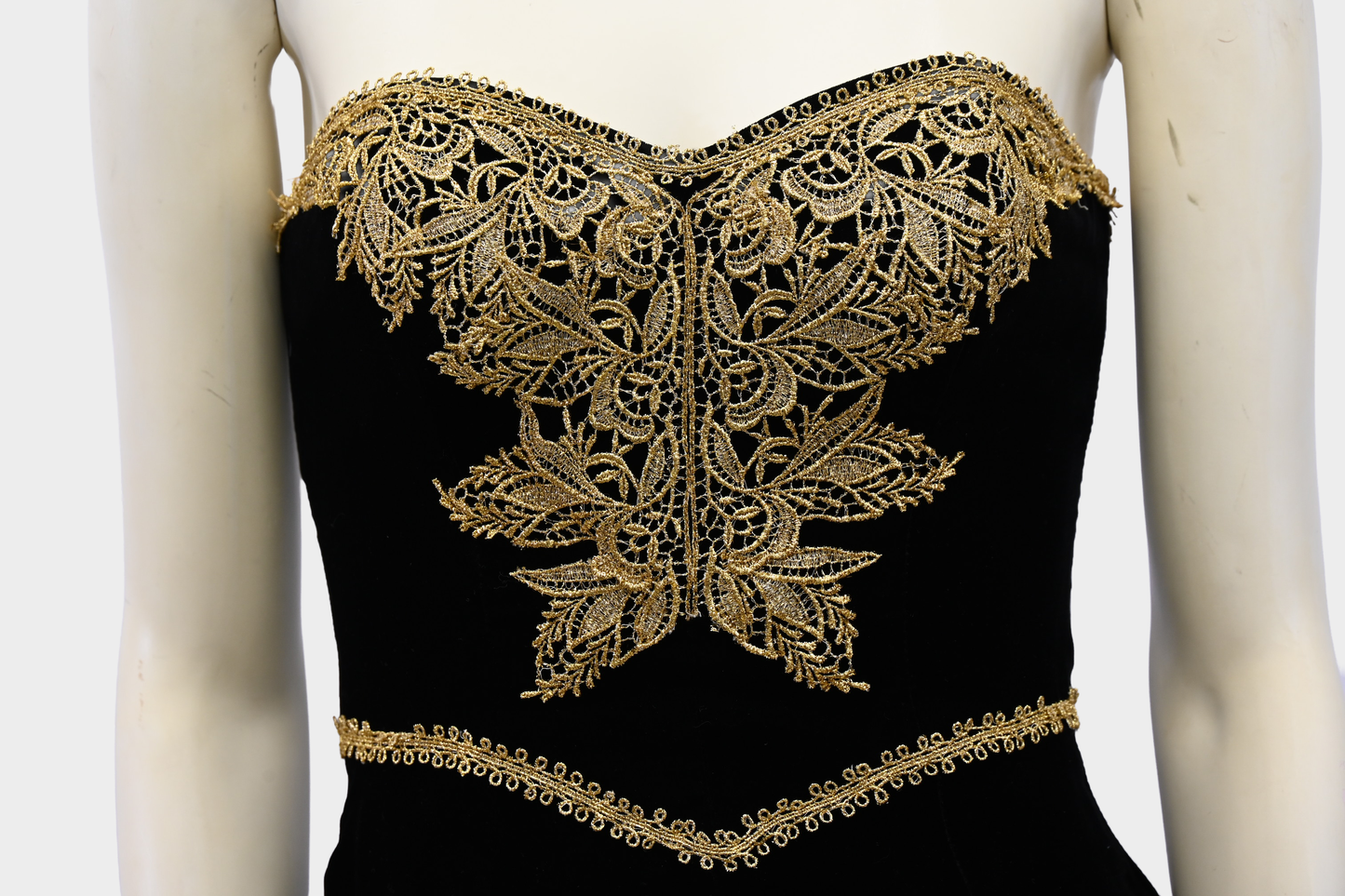 Victor Costa Velvet Evening Gown Vintage