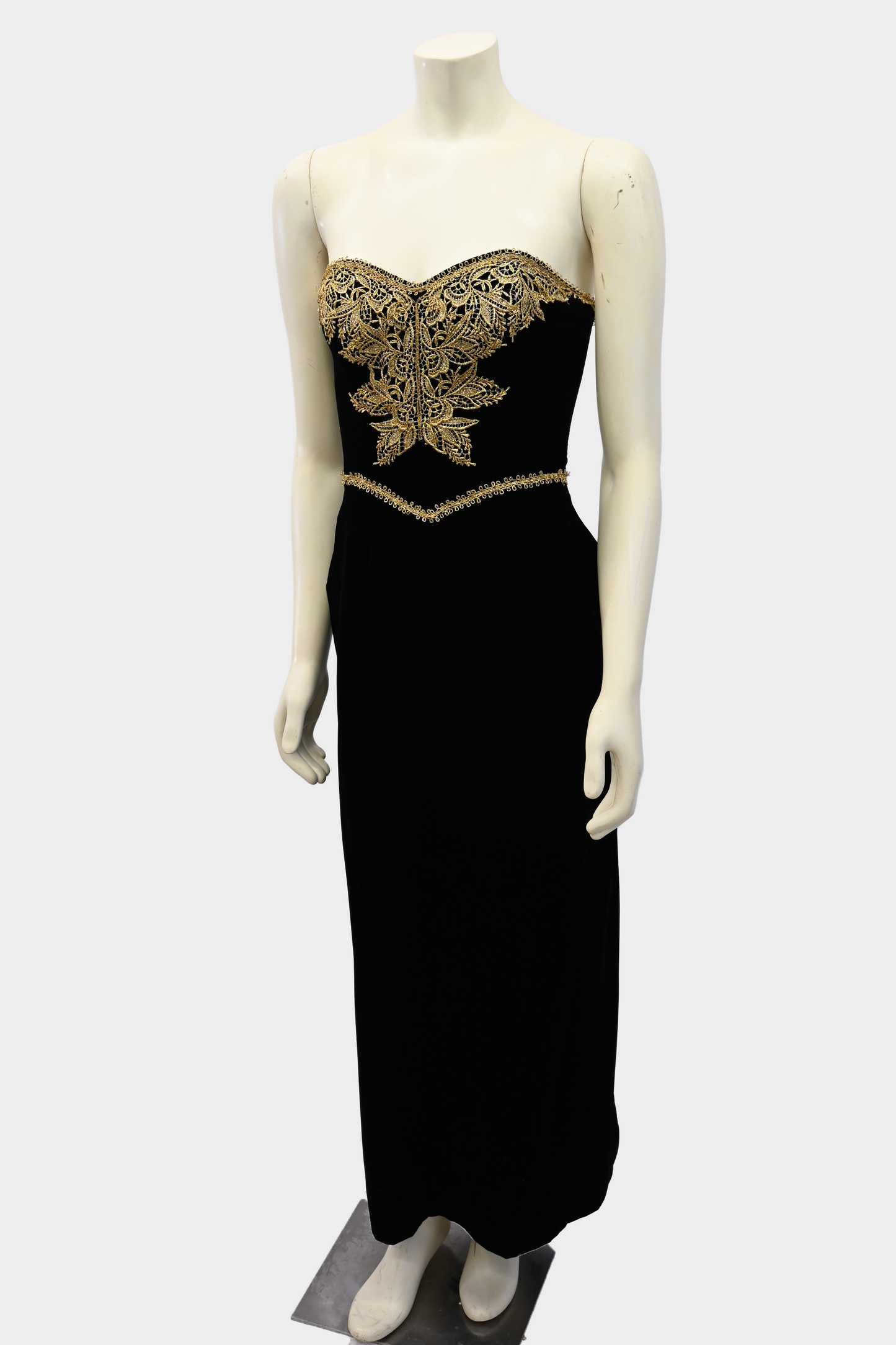 Victor Costa Velvet Evening Gown Vintage