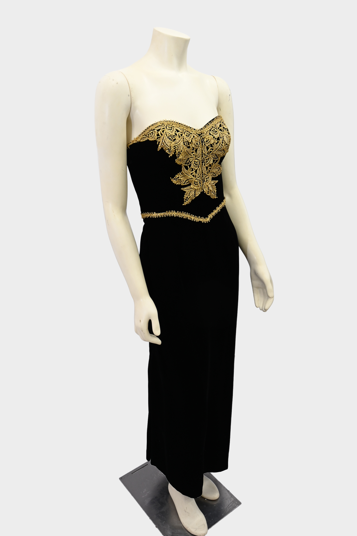 Victor Costa Velvet Evening Gown Vintage