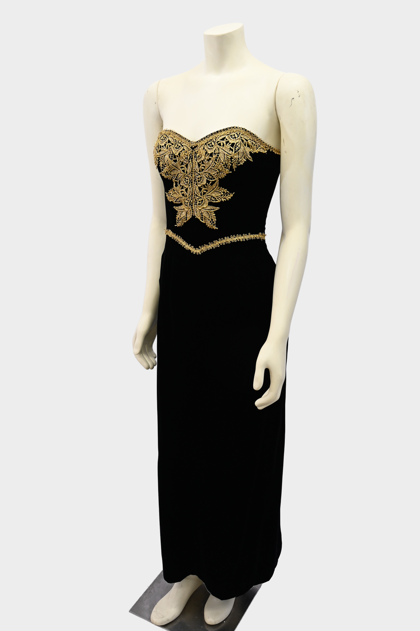 Victor Costa Velvet Evening Gown Vintage