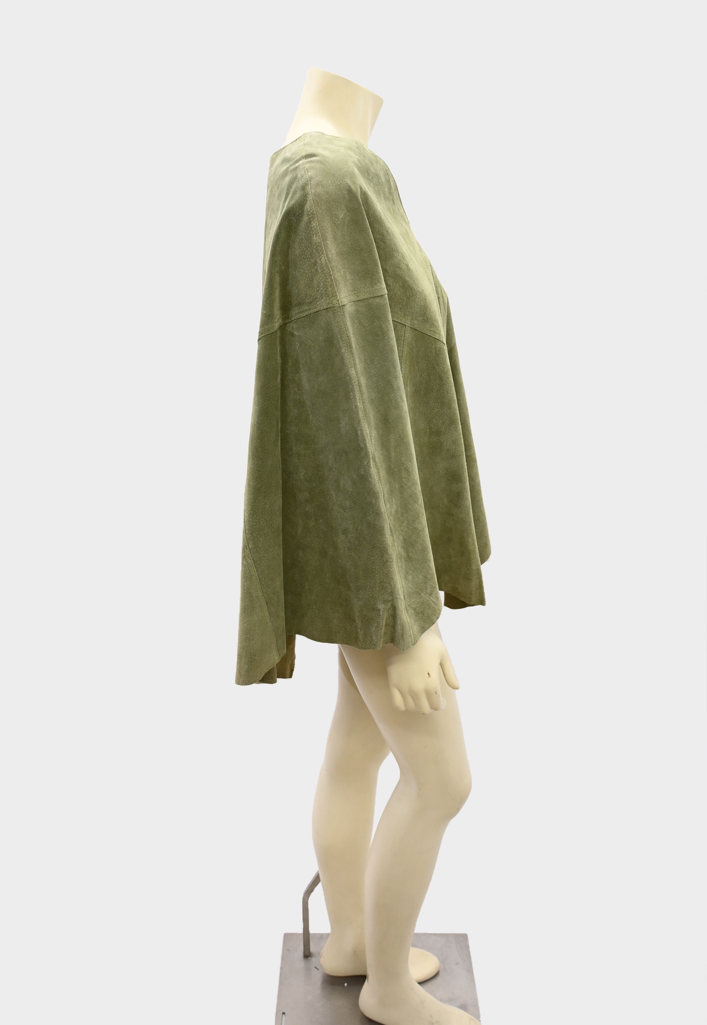 Vintage Suede Green Poncho