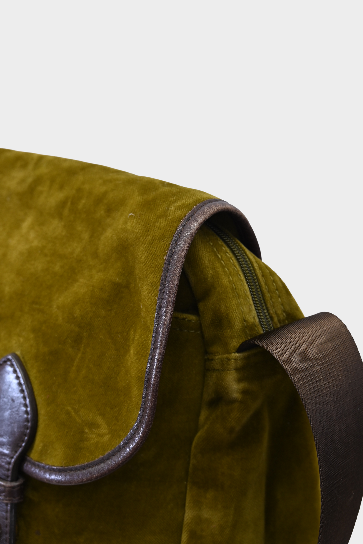 Rare Longchamp Velvet Messenger Bag
