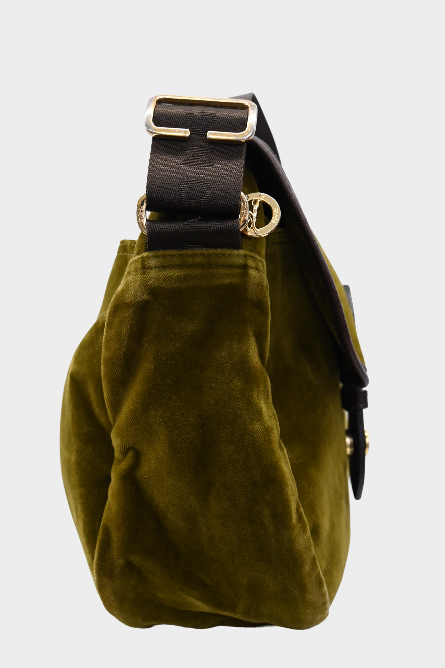 Rare Longchamp Velvet Messenger Bag