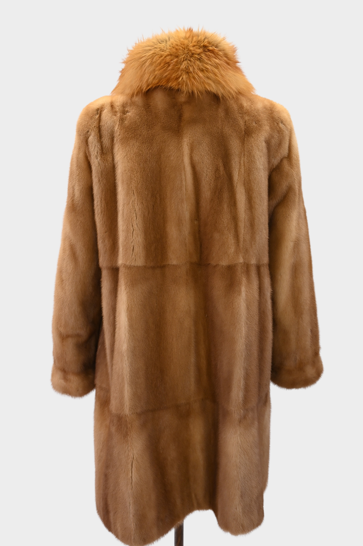 Whiskey Mink and Fox Fur Swing Coat