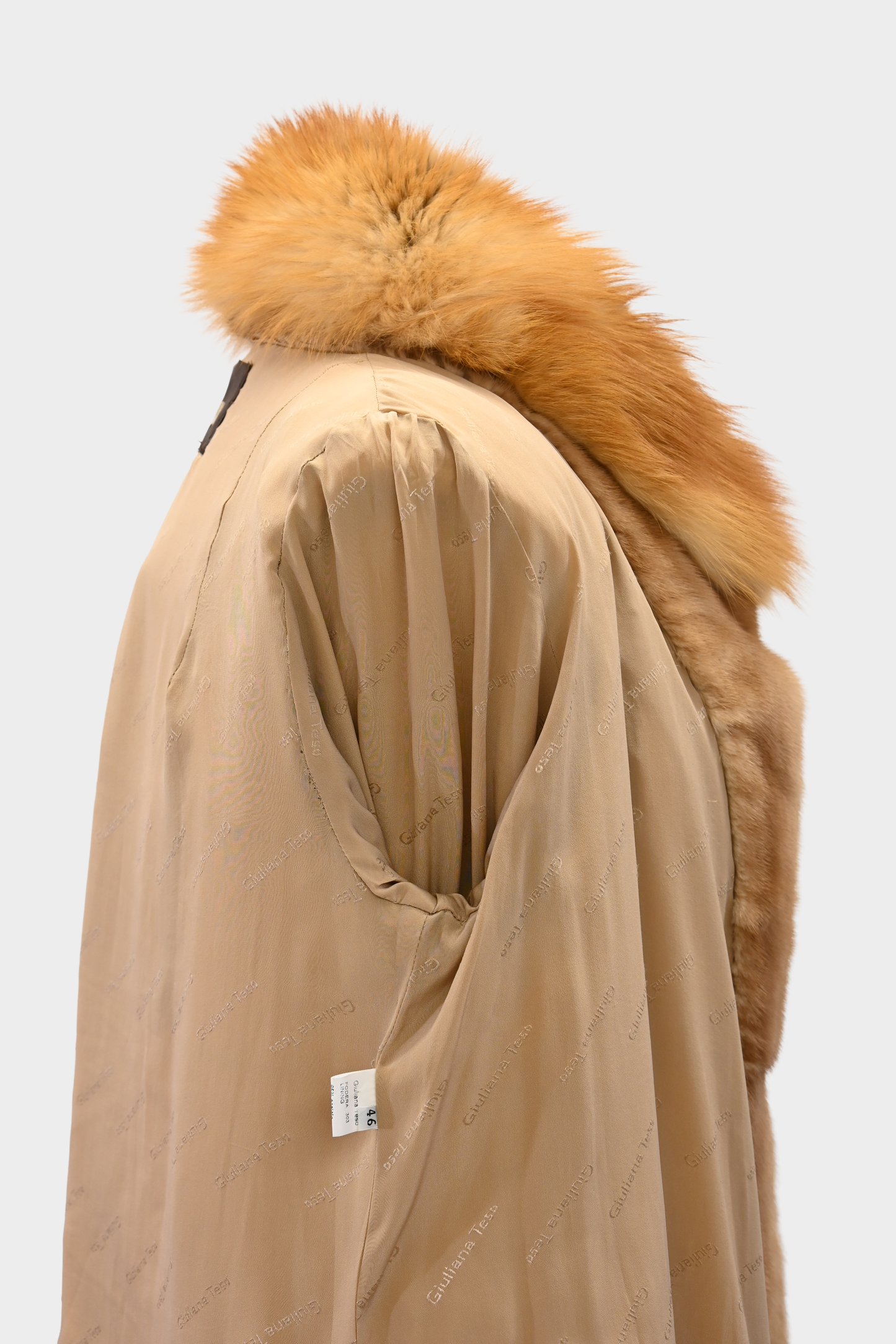 Whiskey Mink and Fox Fur Swing Coat