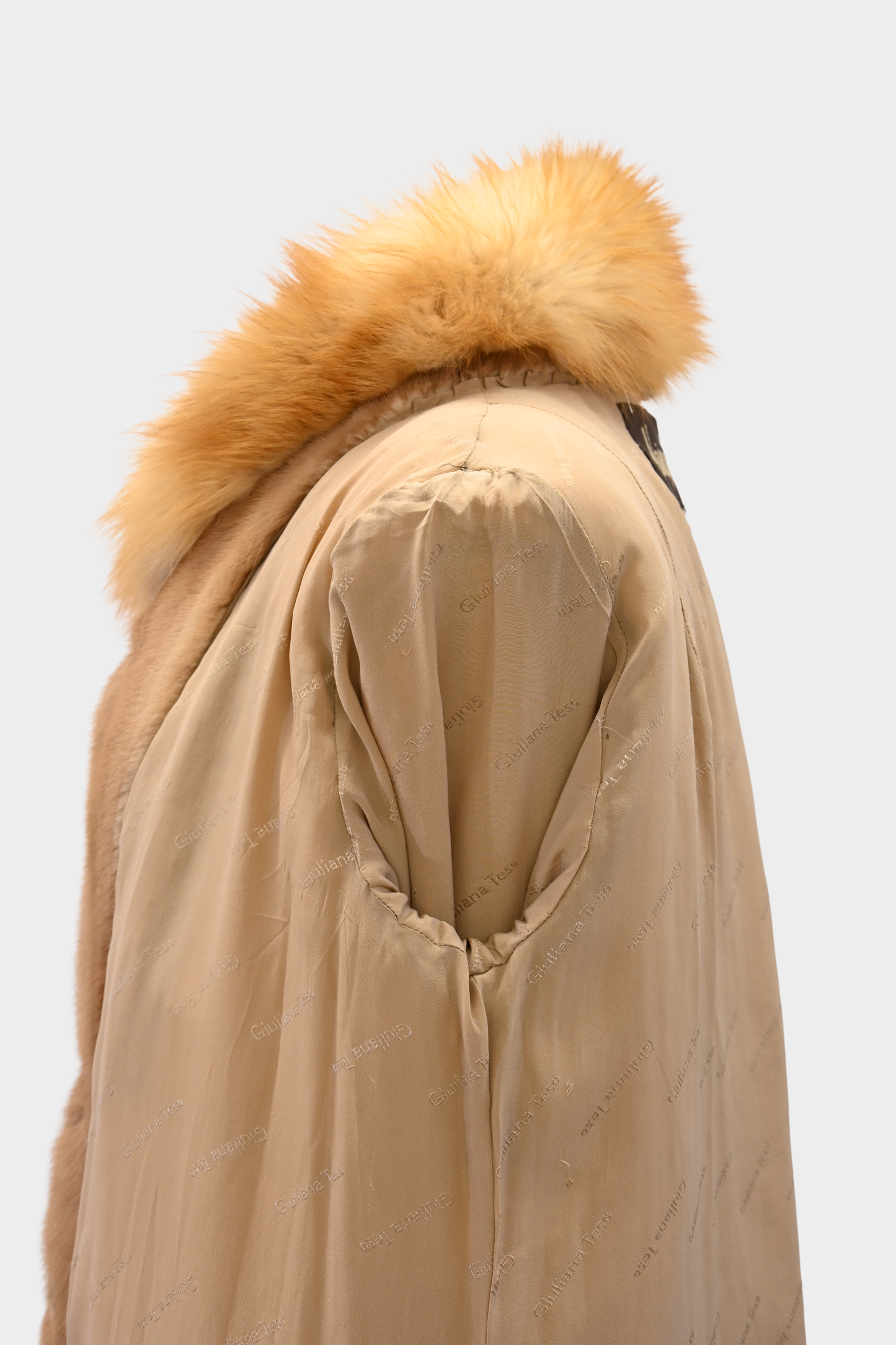 Whiskey Mink and Fox Fur Swing Coat