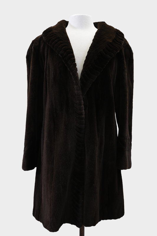 Sheared Mink Stroller Coat