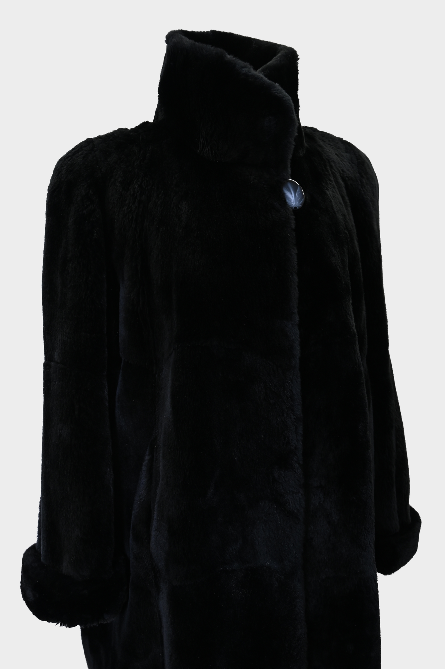 Sheared Beaver Stroller Coat