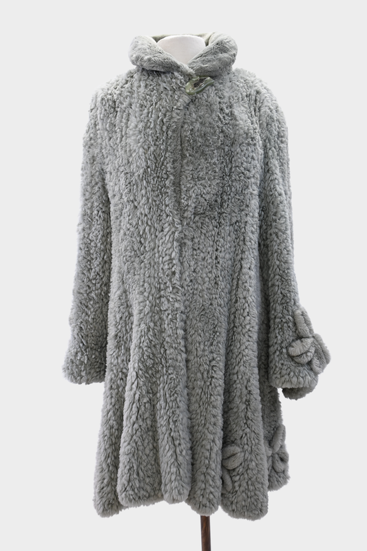 York Furrier Beaver Knit Coat