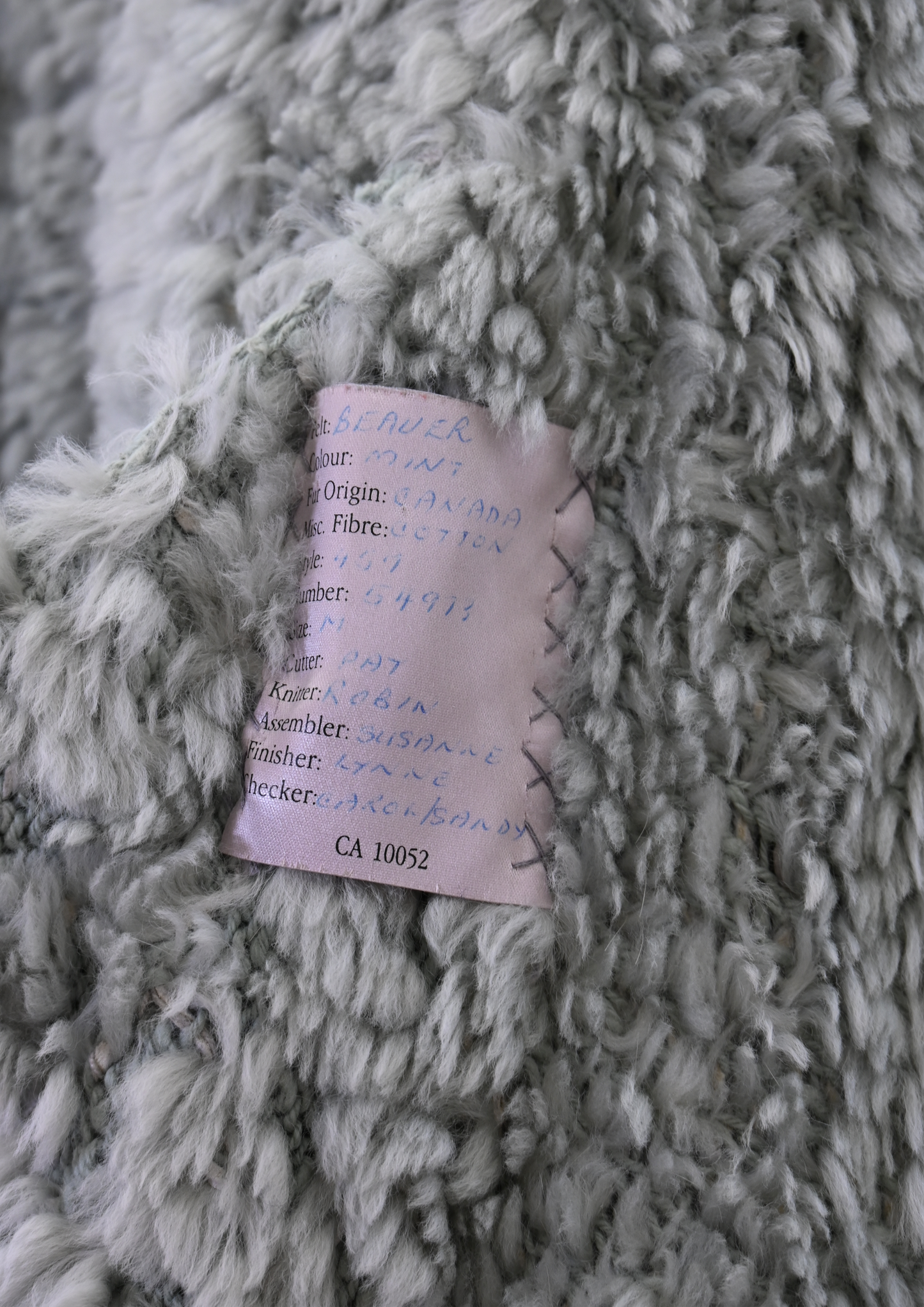 York Furrier Beaver Knit Coat