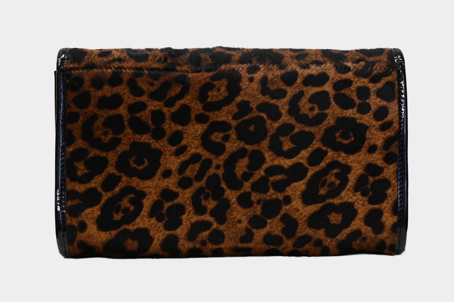 LK Bennett Leopard Pony Hair Clutch Crossbody