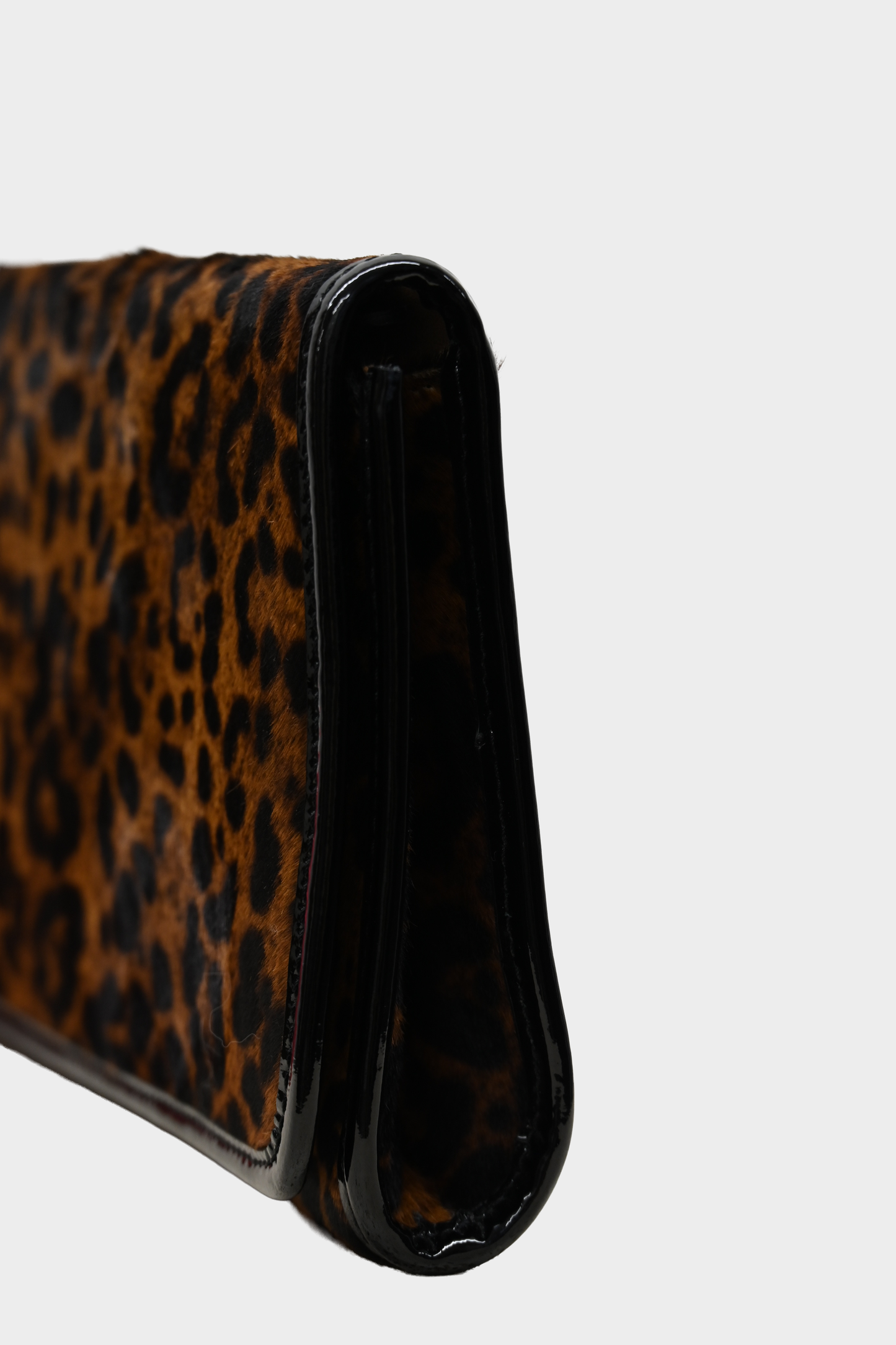 LK Bennett Leopard Pony Hair Clutch Crossbody