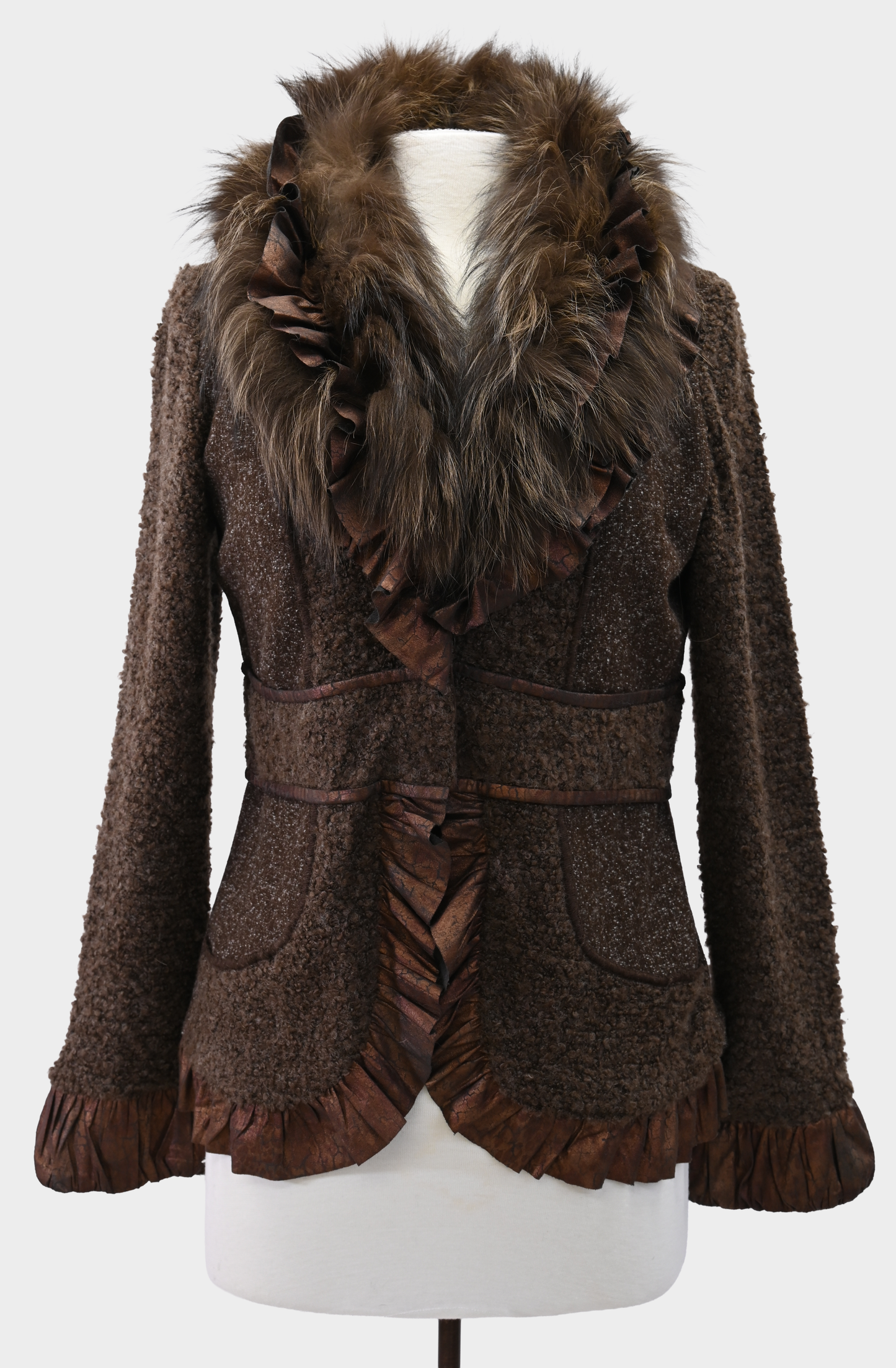 Raccoon and Boucle Jacket