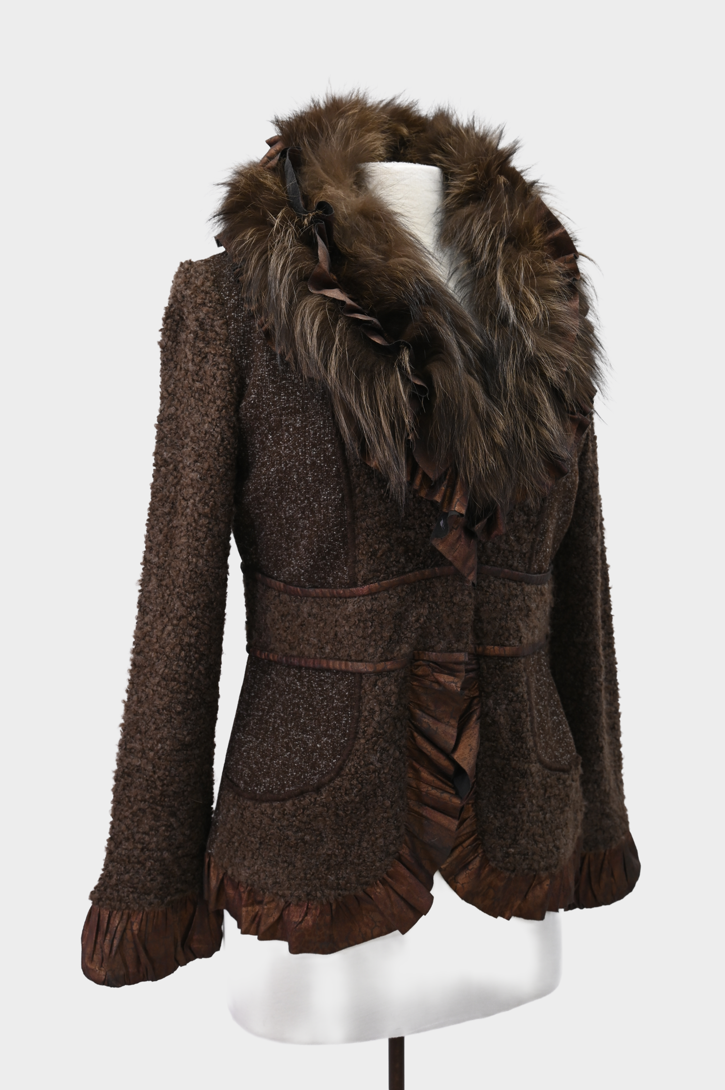 Raccoon and Boucle Jacket