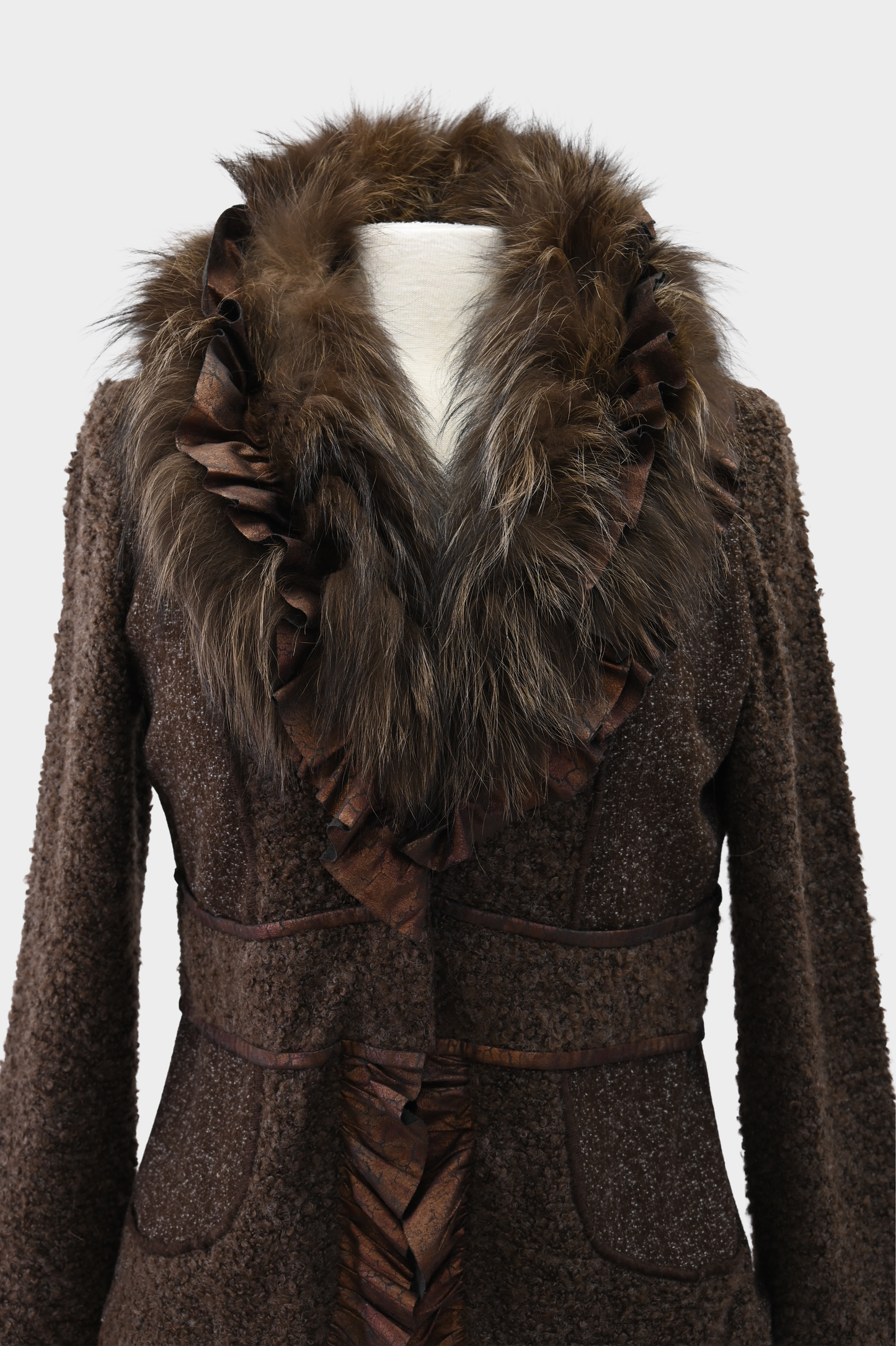 Raccoon and Boucle Jacket