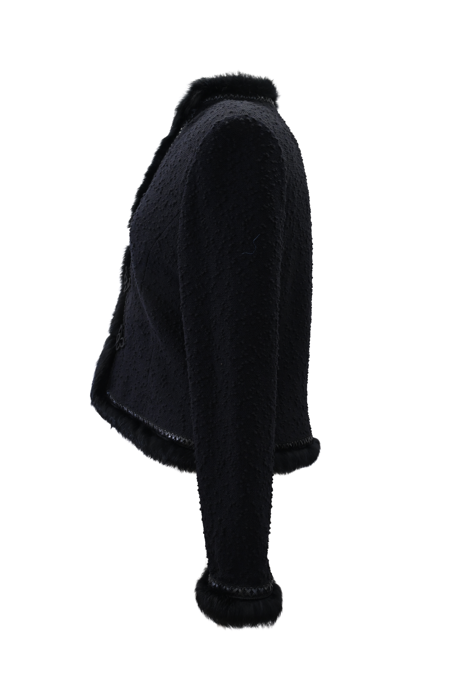 St John Couture Fur Trim Jacket