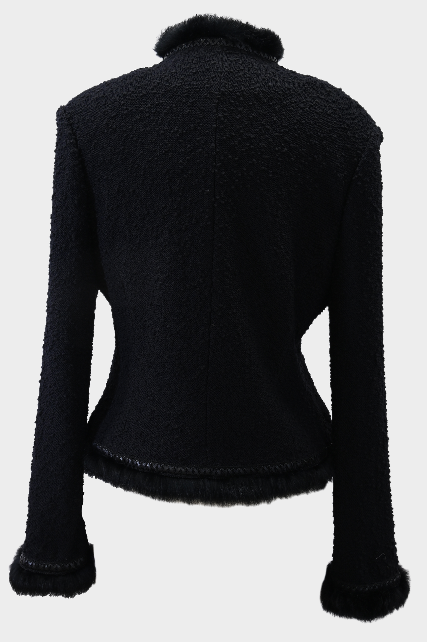 St John Couture Fur Trim Jacket