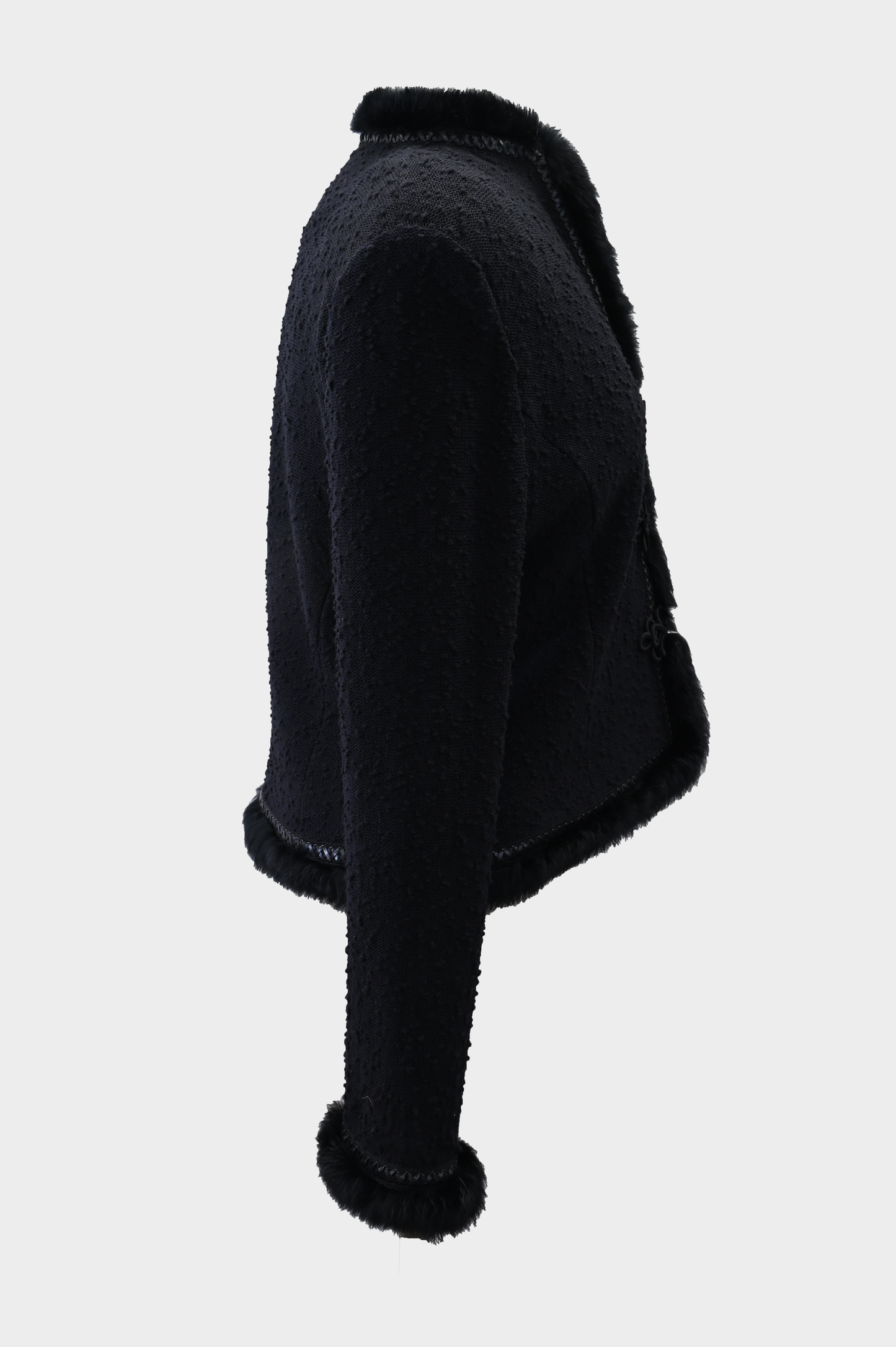 St John Couture Fur Trim Jacket