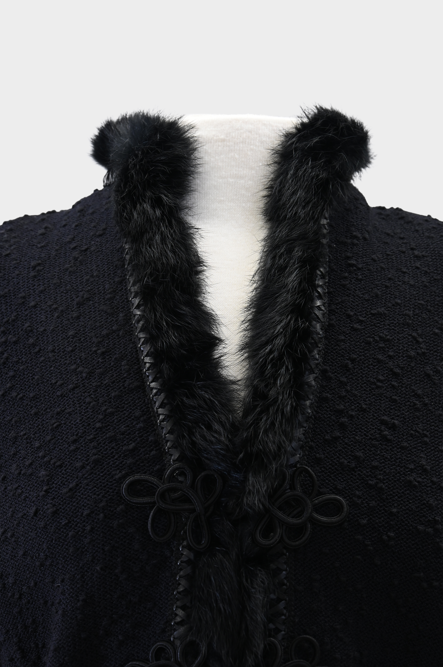St John Couture Fur Trim Jacket