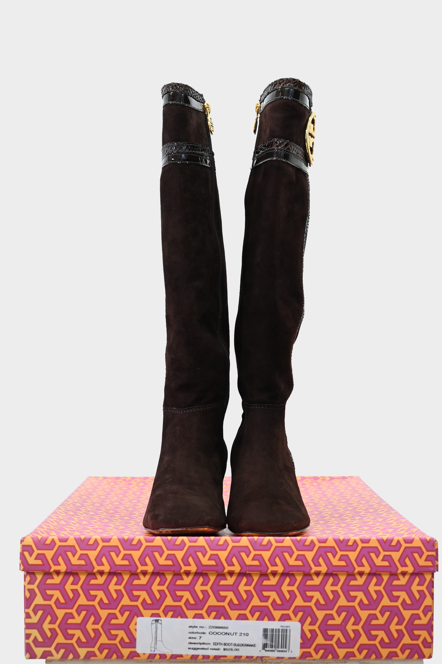 Tory Burch Suede Knee High Boots