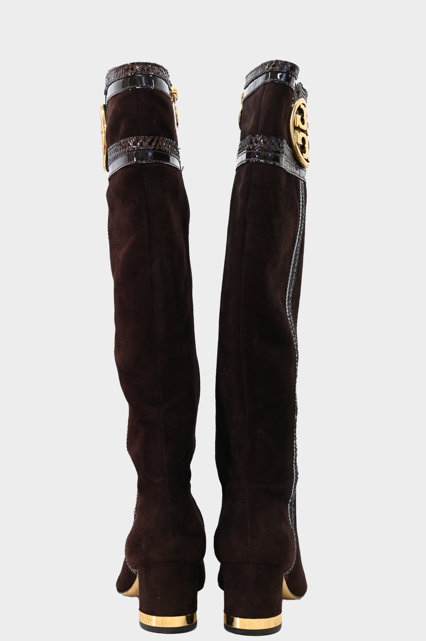 Tory Burch Suede Knee High Boots