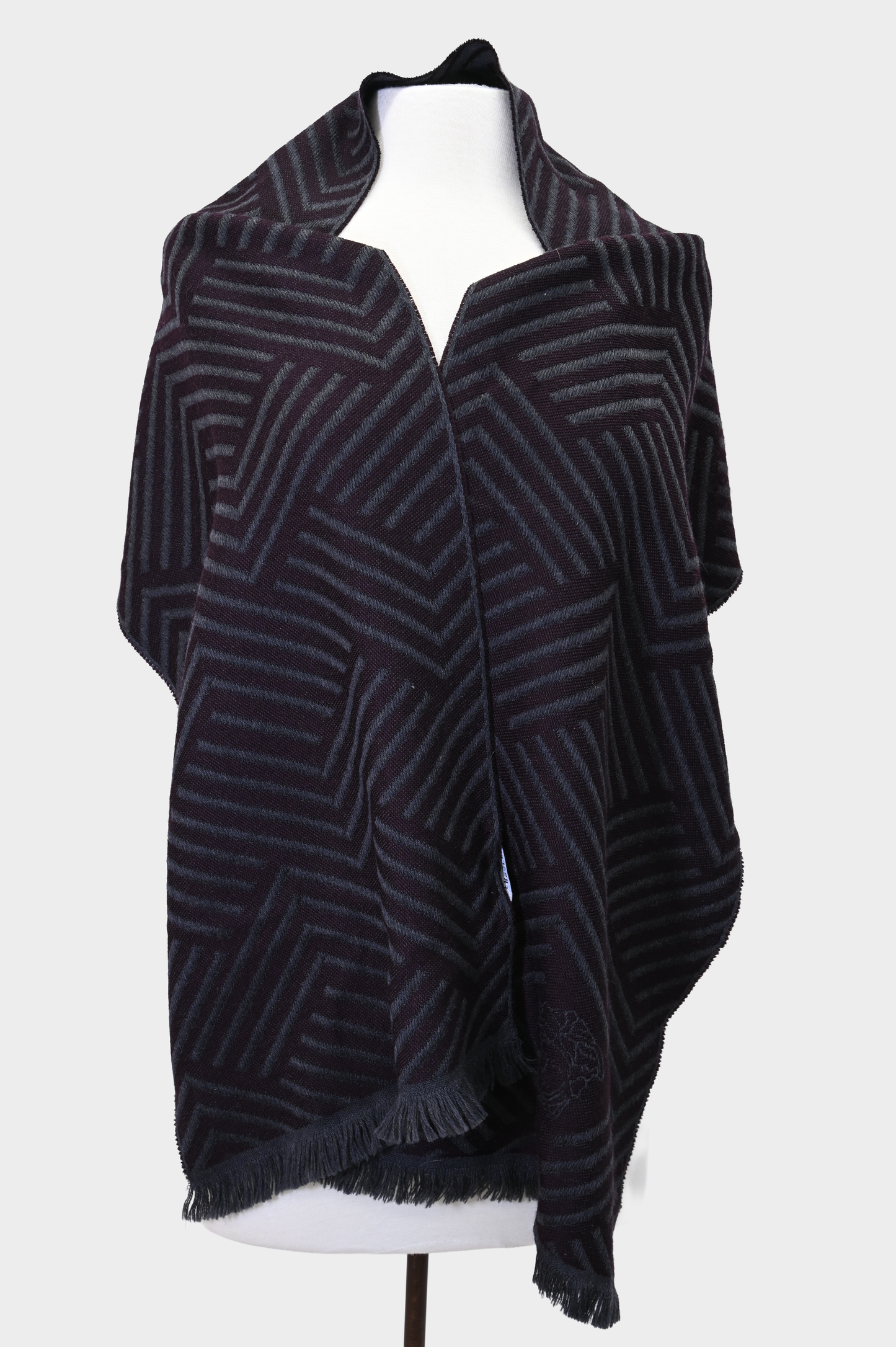 Versace Wool Shawl Scarf