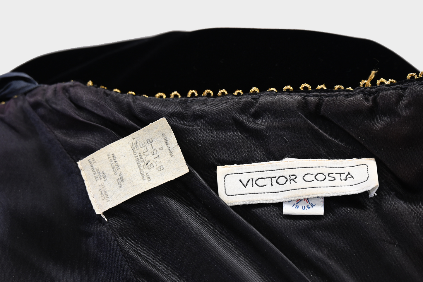 Victor Costa Velvet Evening Gown Vintage