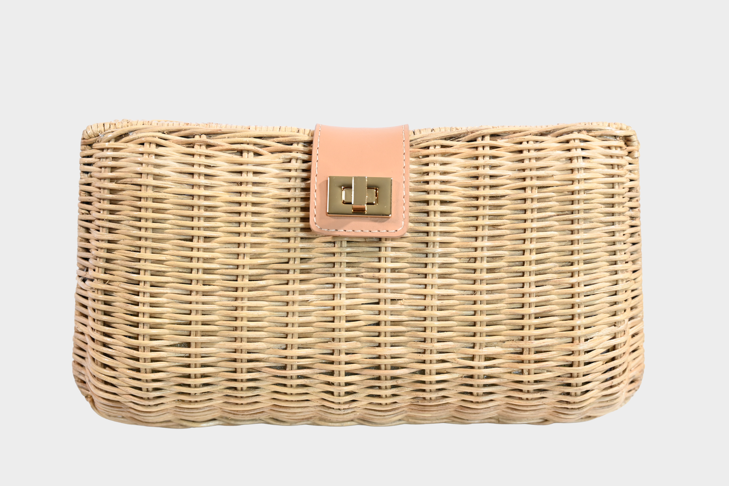 KAYU Kaine Handwoven Wicker Crossbody Clutch NWT